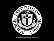 Tablet Screenshot of instituteofbiblicaldefense.com
